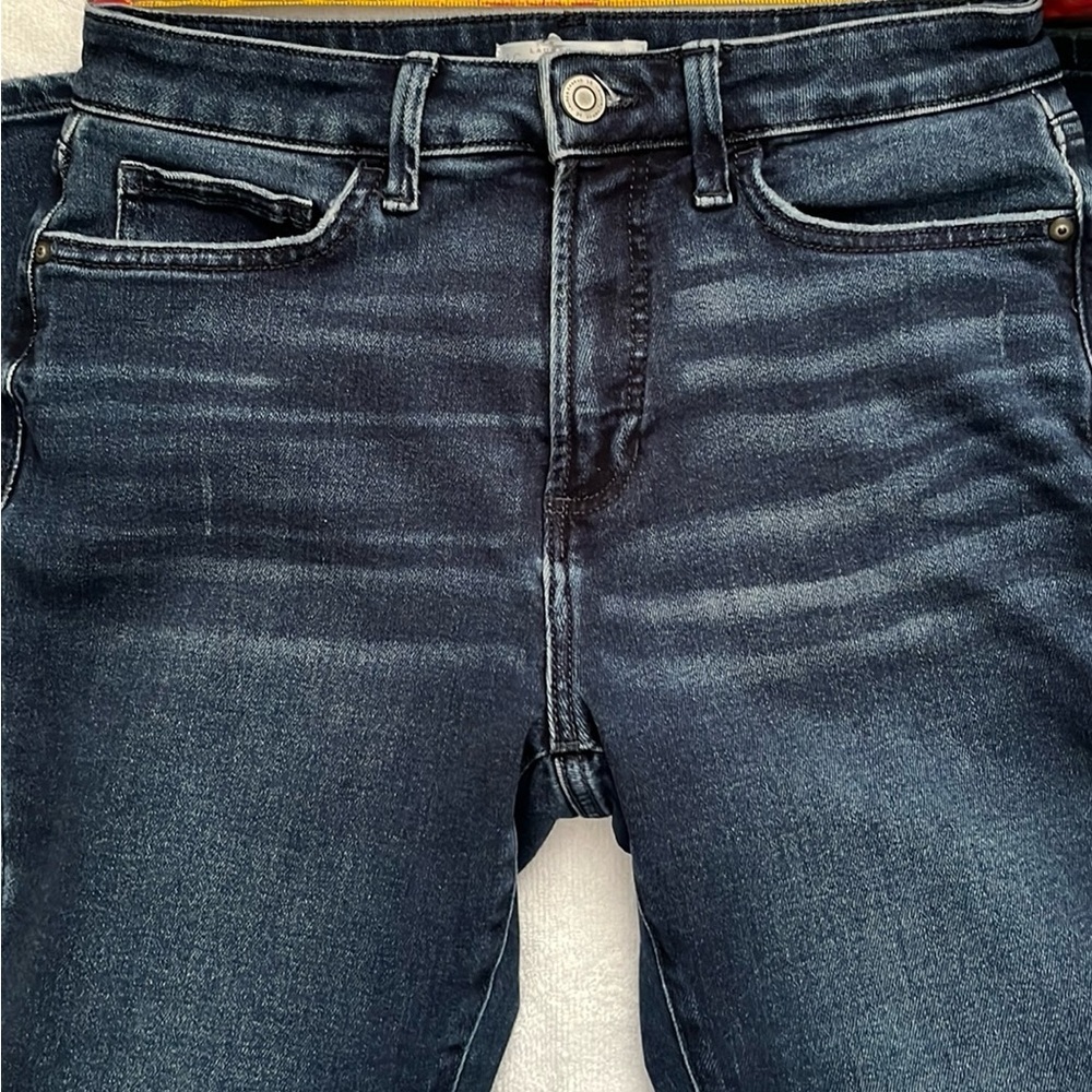 LC LAUREN CONRAD curvy  skinny 8s Women's Dark Blue Jeans used good condition - Picture 6 of 11